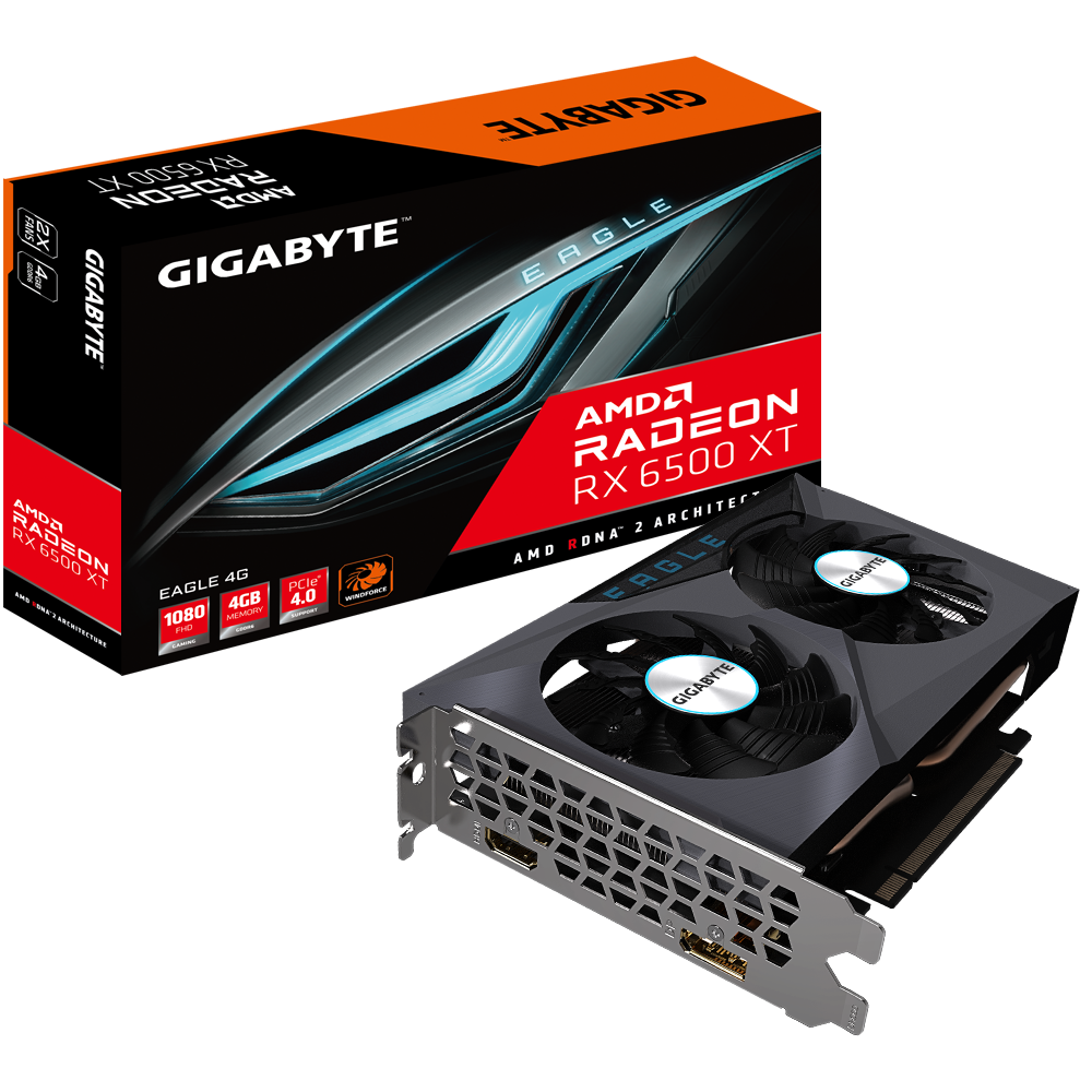 Foto 2 pulgar | Tarjeta De Video Gigabyte Radeon Rx 6500 Xt Eagle 4g