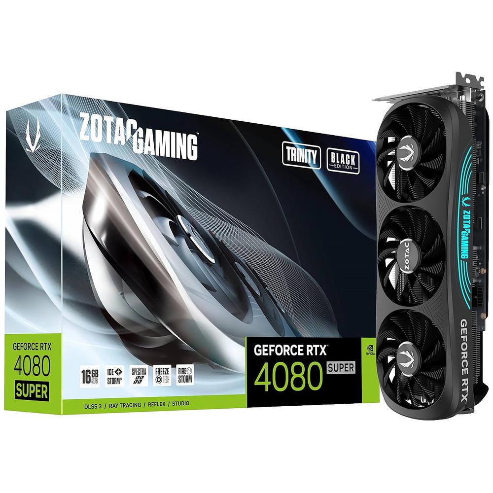 Tarjeta De Video Zotac Gaming Geforce Rtx 4080 Super Trinity Black Edition 16gb Gddr6x Zt-d40820d-10 $26,999