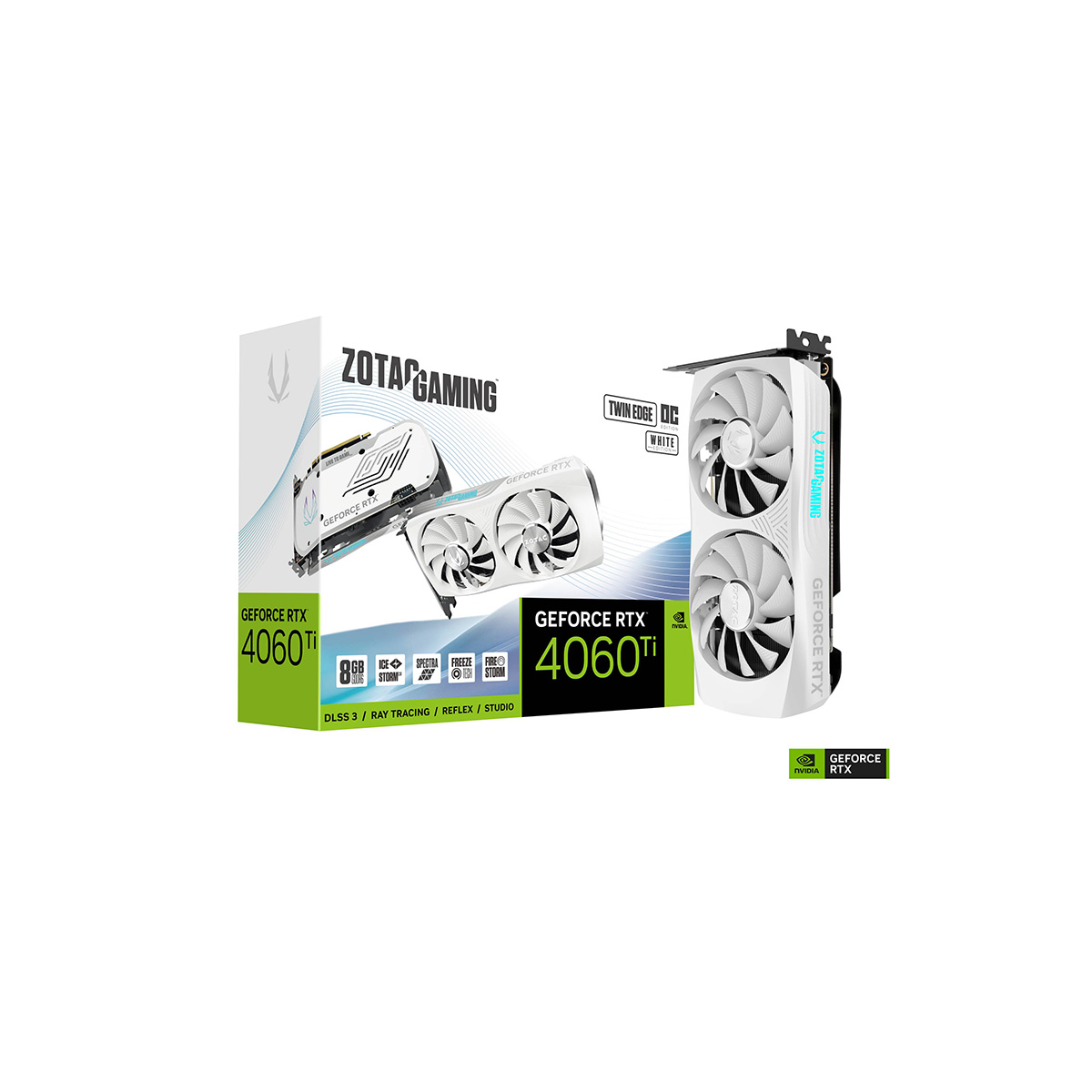 Tarjeta de Video Zotac Geforce Rtx 4060 Ti Twin Edge Oc White 8g Gddr6x