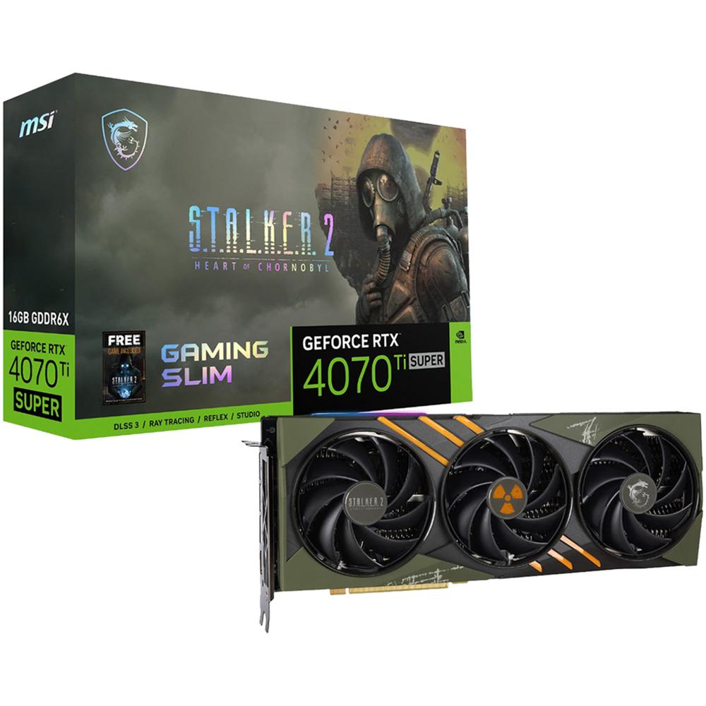 Foto 2 pulgar | Tarjeta De Video Msi Geforce Rtx 4070 Ti Super 16g Gaming Slim Stalker 2 Edition 16gb Gddr6x