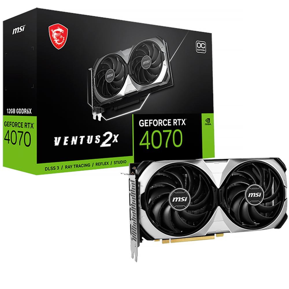 Foto 2 pulgar | Tarjeta De Video Msi Geforce Rtx 4070 Ventus 2x E1 12g Oc 12gb Gddr6x