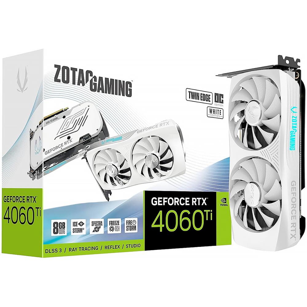 Foto 2 pulgar | Tarjeta de Video Zotac Gaming Geforce Rtx 4060 Ti 8gb Twin Edge Oc White Edition 8gb Gddr6 Zt-d40610