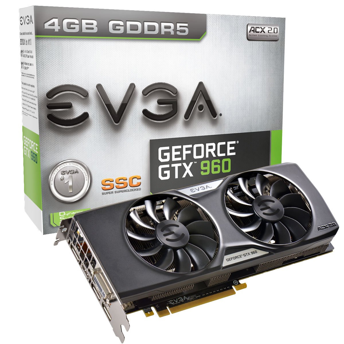 Foto 1 | Tarjeta Gráfica Evga Geforce Gtx 960 4gb Ssc Gaming Acx 2.0+ - Venta Internacional.