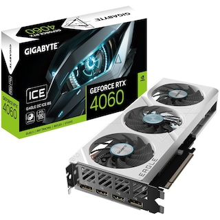 Foto 1 | Tarjeta De Video Gigabyte Nvidia Geforce Rtx 4060 Eagle Oc Ice 8g Gddr6 3 Fan Dlss 3 Pci Express 4.0 Blanco