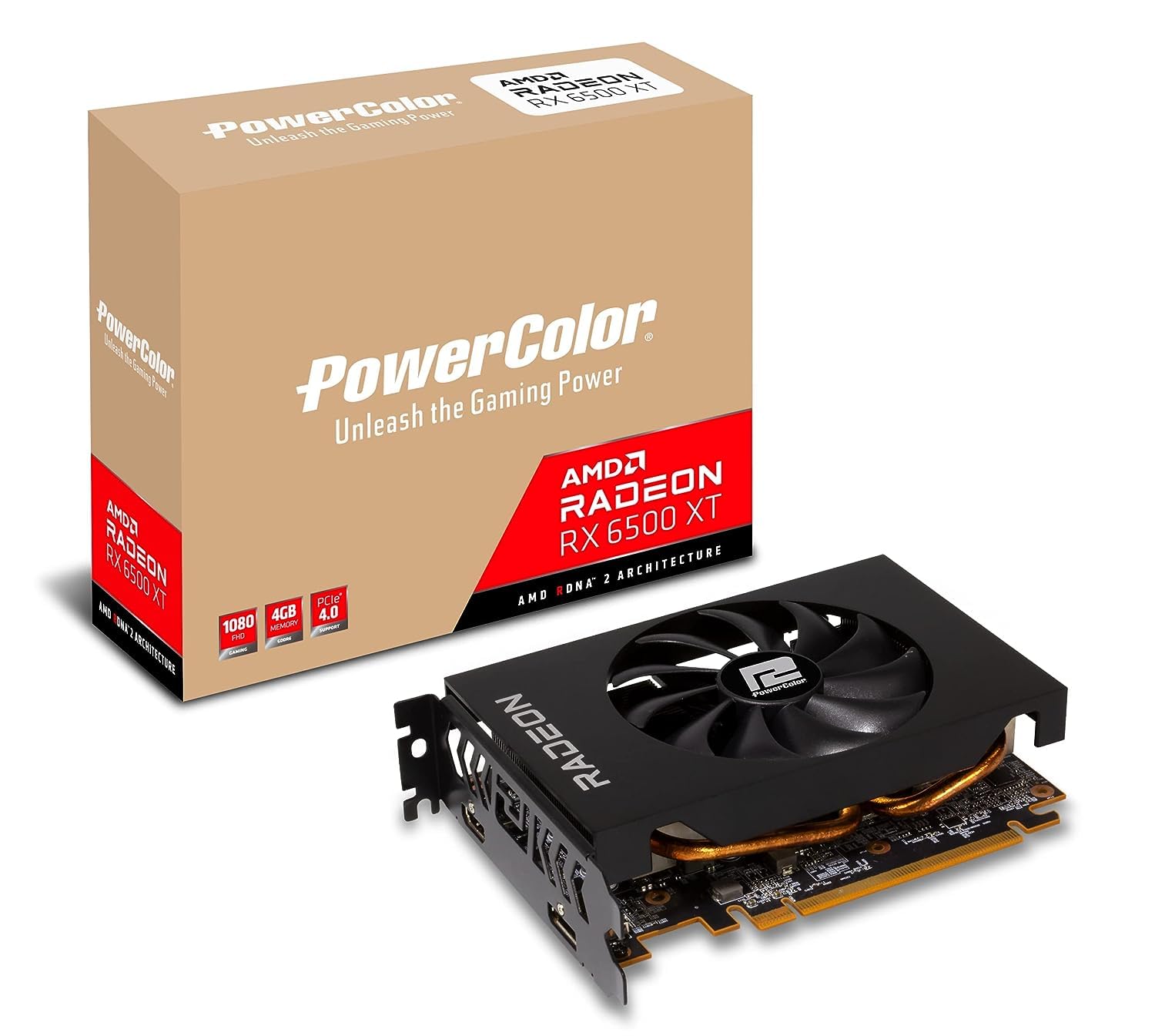 Foto 2 pulgar | Tarjeta Gráfica Powercolor Amd Radeon Rx 6500 Xt Itx 4gb Gddr6 - Venta Internacional.