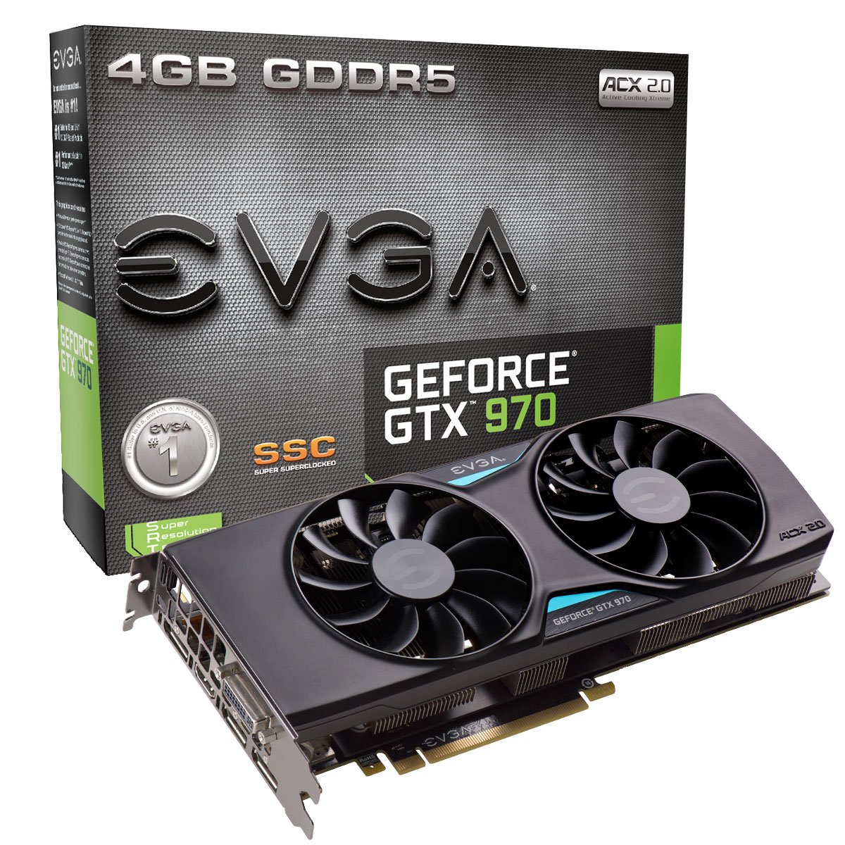 Foto 2 pulgar | Tarjeta Gráfica Evga Geforce Gtx 970 4gb Ssc Gaming Acx 2.0+ - Venta Internacional.