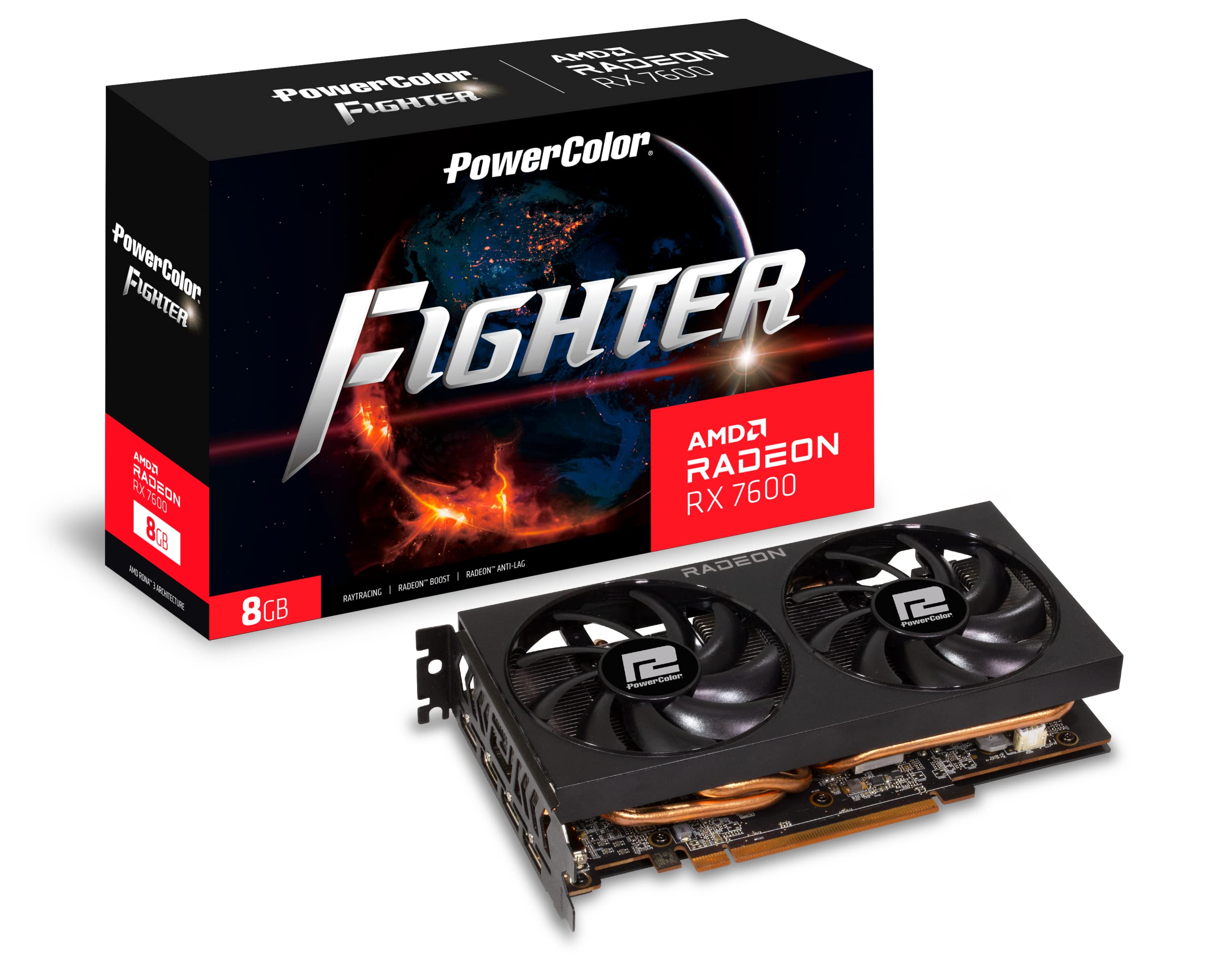 Foto 2 pulgar | Tarjeta Gráfica Para Juegos Powercolor Fighter Amd Radeon Rx 7600 - Venta Internacional.