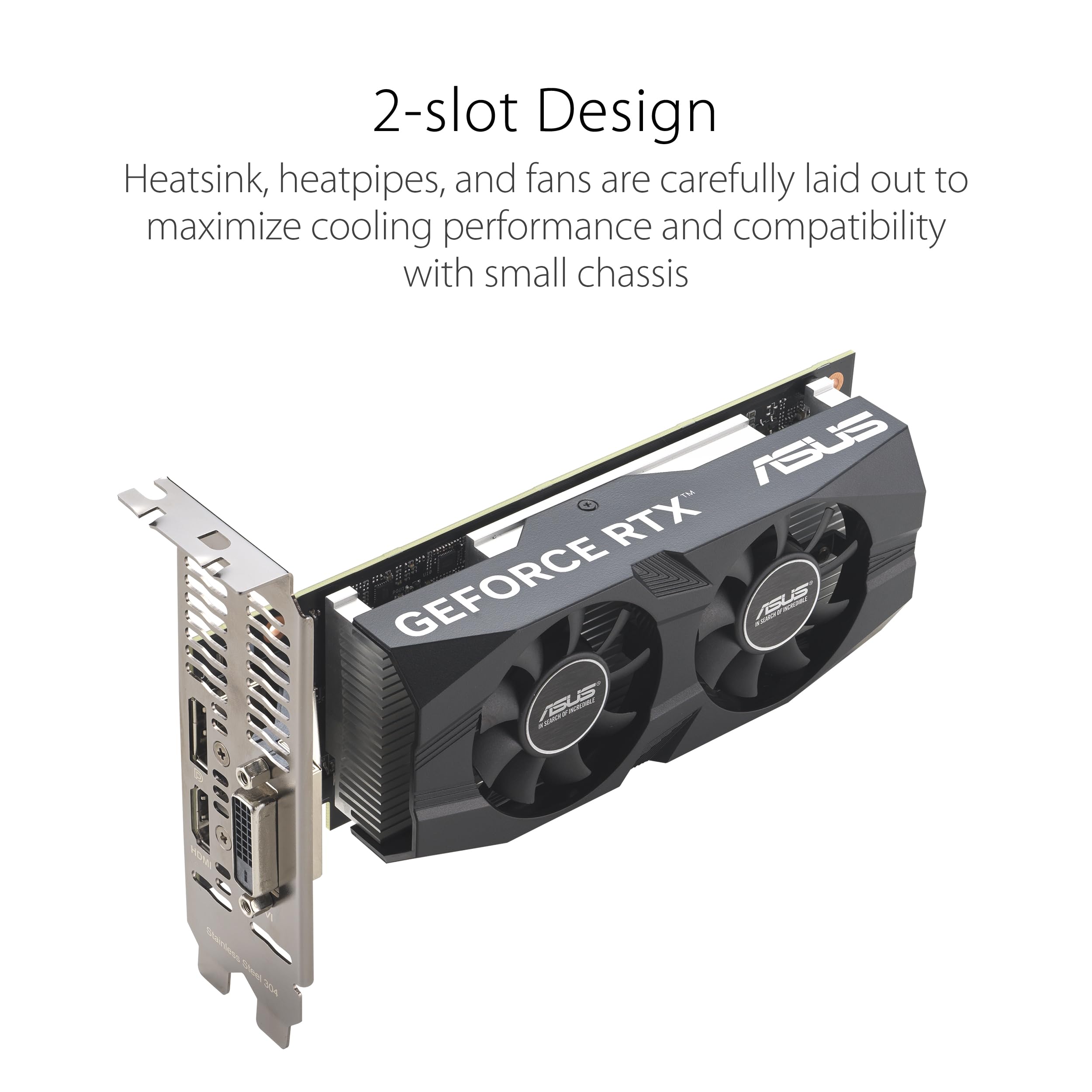 Foto 5 pulgar | Tarjeta Gráfica Asus Geforce Rtx 3050 Lp Brk Oc 6gb Gddr6 - Venta Internacional.