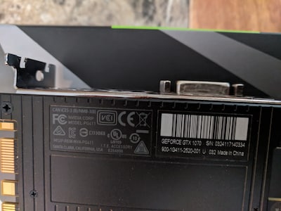 Foto 4 | Tarjeta Gráfica Nvidia Geforce Gtx 1070 Founders Edition 8gb - Venta Internacional.