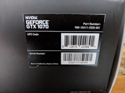 Foto 6 | Tarjeta Gráfica Nvidia Geforce Gtx 1070 Founders Edition 8gb - Venta Internacional.
