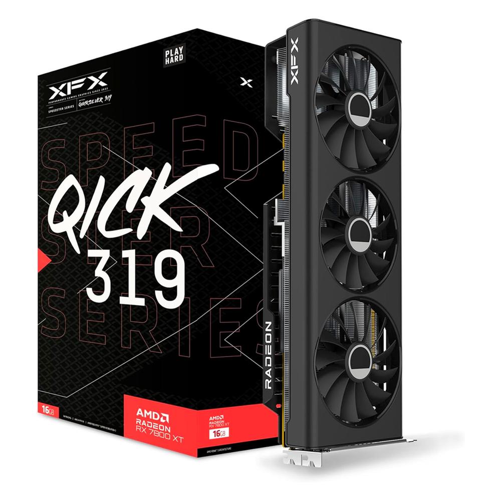 Foto 1 | Tarjeta De Video Xfx Radeon Rx 7800xt Core Edition Qick 319 16gb Gddr6 Rx-78tqickf9