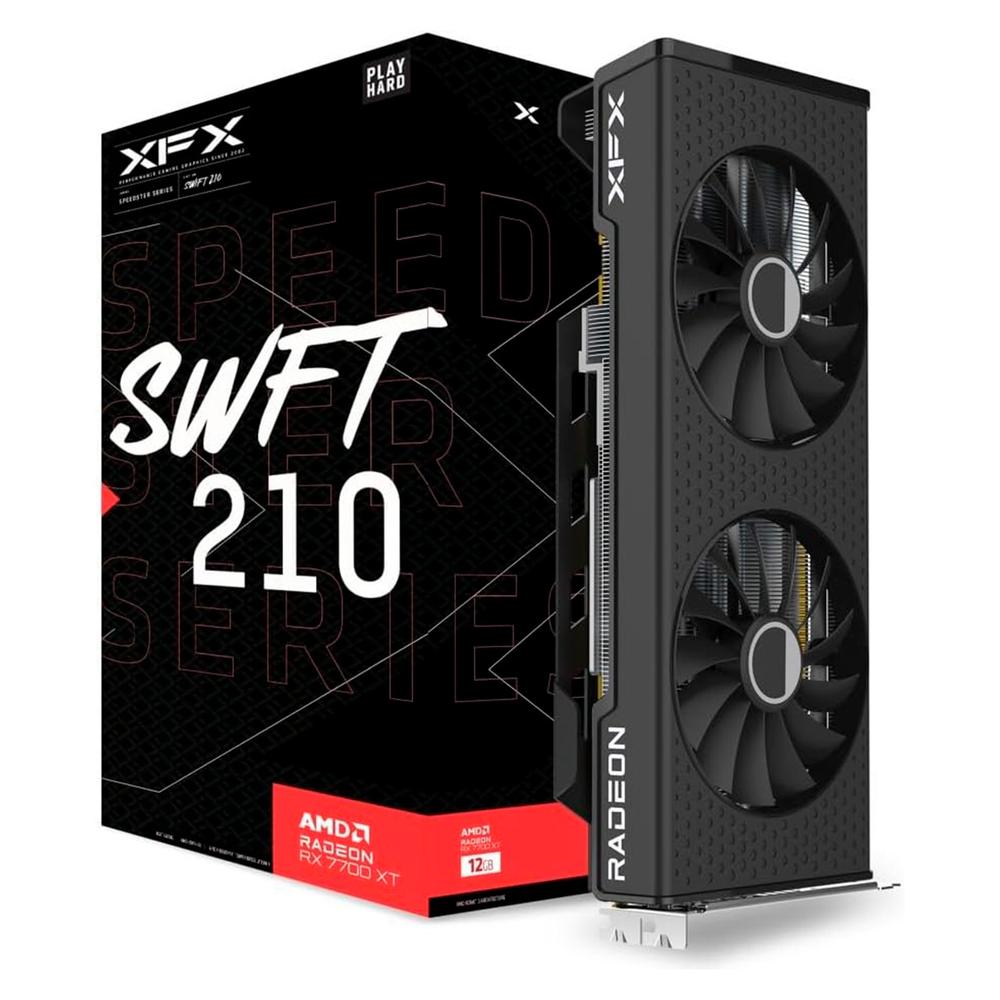 Foto 2 pulgar | Tarjeta De Video Xfx Radeon Rx 7700 Xt Core Edition Swft 210 12gb Gddr6 Rx-77tswftfp