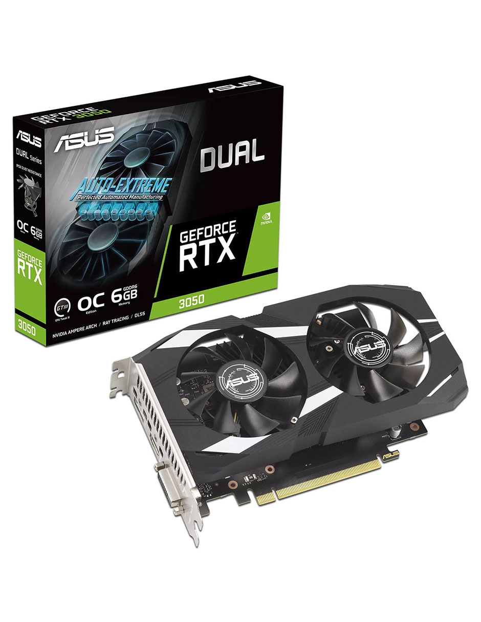 Foto 2 pulgar | Tarjeta De Video Nvidia Geforce Rtx 3050 Asus Dual Oc, 6gb Gddr6, 1xhdmi, 3xdisplayport, Pci Express 4.0