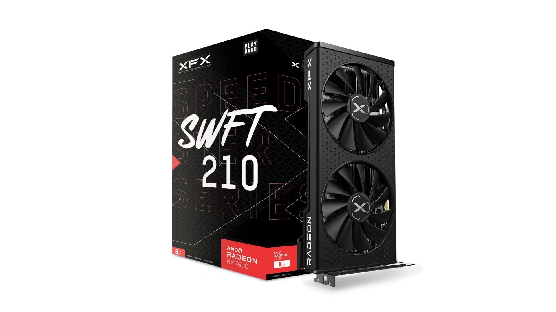 Foto 2 pulgar | Tarjeta Gráfica Xfx Speedster Swft210 Radeon Rx 7600 8gb Gddr6 - Venta Internacional.