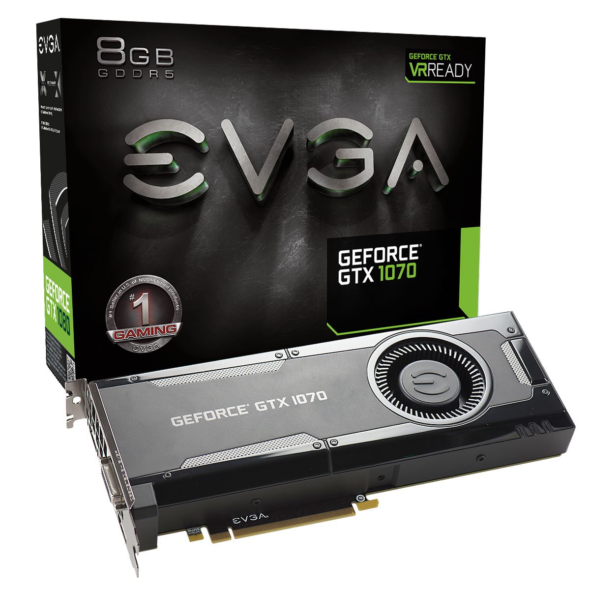 Foto 2 pulgar | Tarjeta Gráfica Evga Geforce Gtx 1070 Gaming 8gb Gddr5 - Venta Internacional.