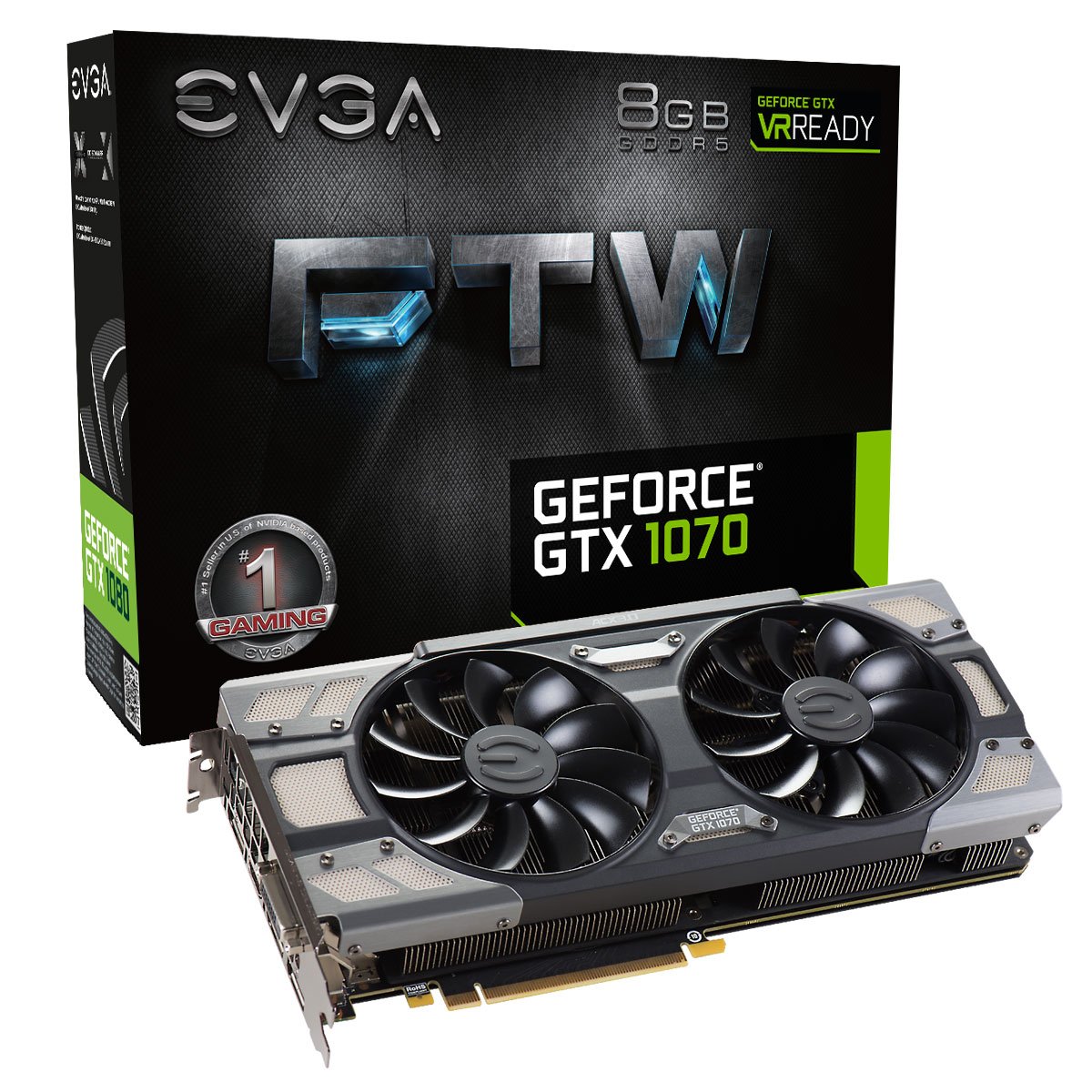 Foto 2 pulgar | Tarjeta Gráfica Evga Geforce Gtx 1070 Ftw Gaming Acx 3.0 8gb - Venta Internacional.