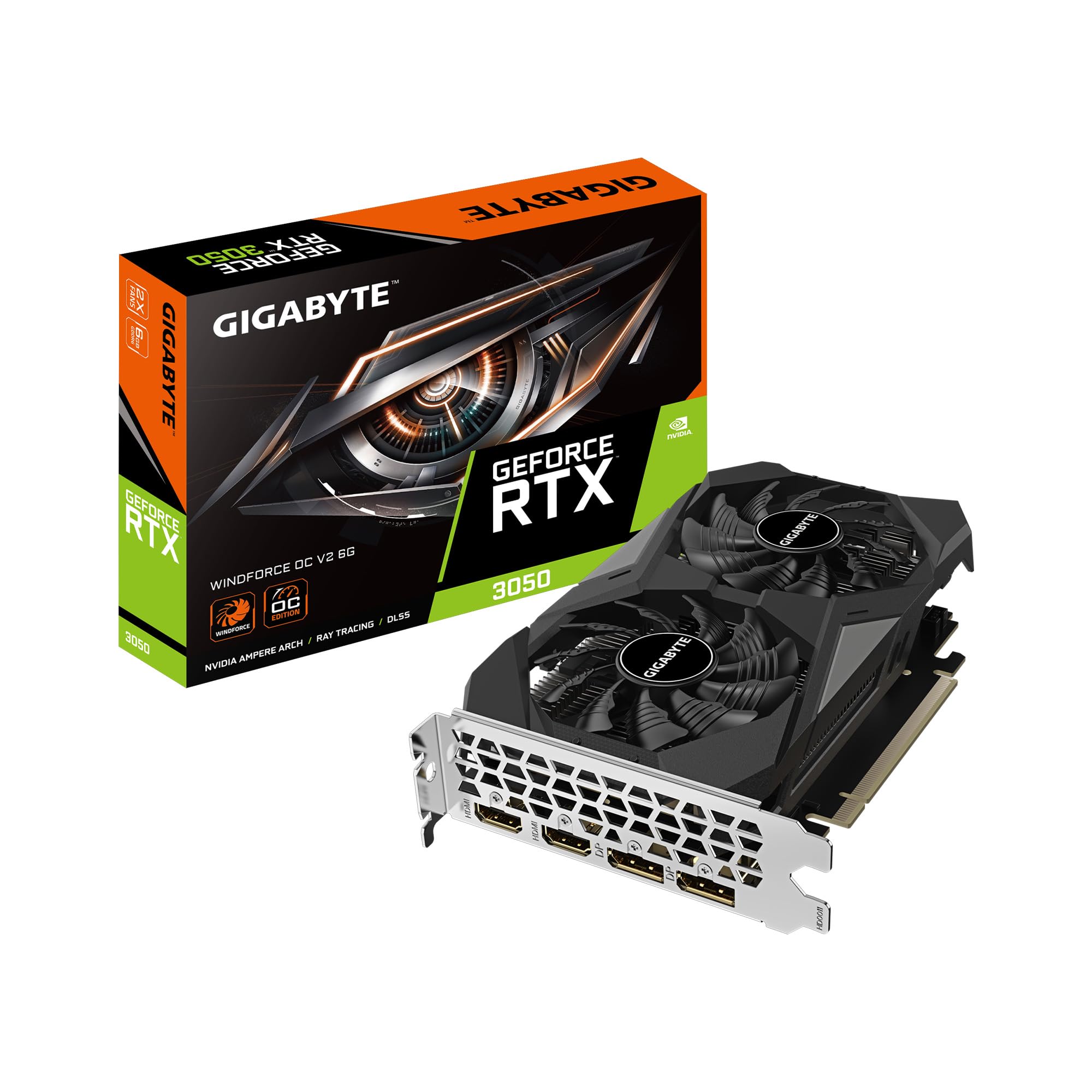 Foto 2 pulgar | Tarjeta Gráfica Gigabyte Geforce Rtx 3050 Windforce Oc V2 6g - Venta Internacional.