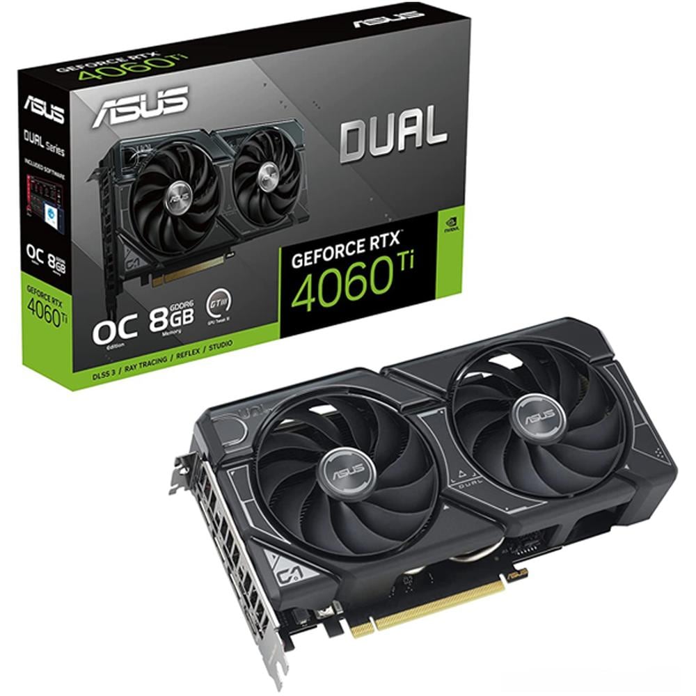 Tarjeta de Video Asus DUAL-RTX4060TI-O8G Dual Geforce RTX 4060 Ti 8gb GDDR6 $9,218