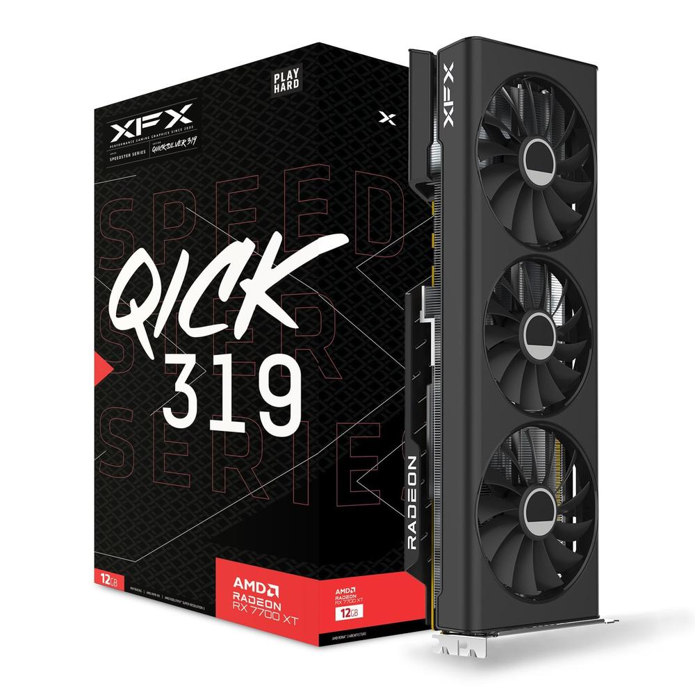 Foto 2 pulgar | Tarjeta De Video Xfx Speedster Qick 319 Amd Radeon Rx 7700