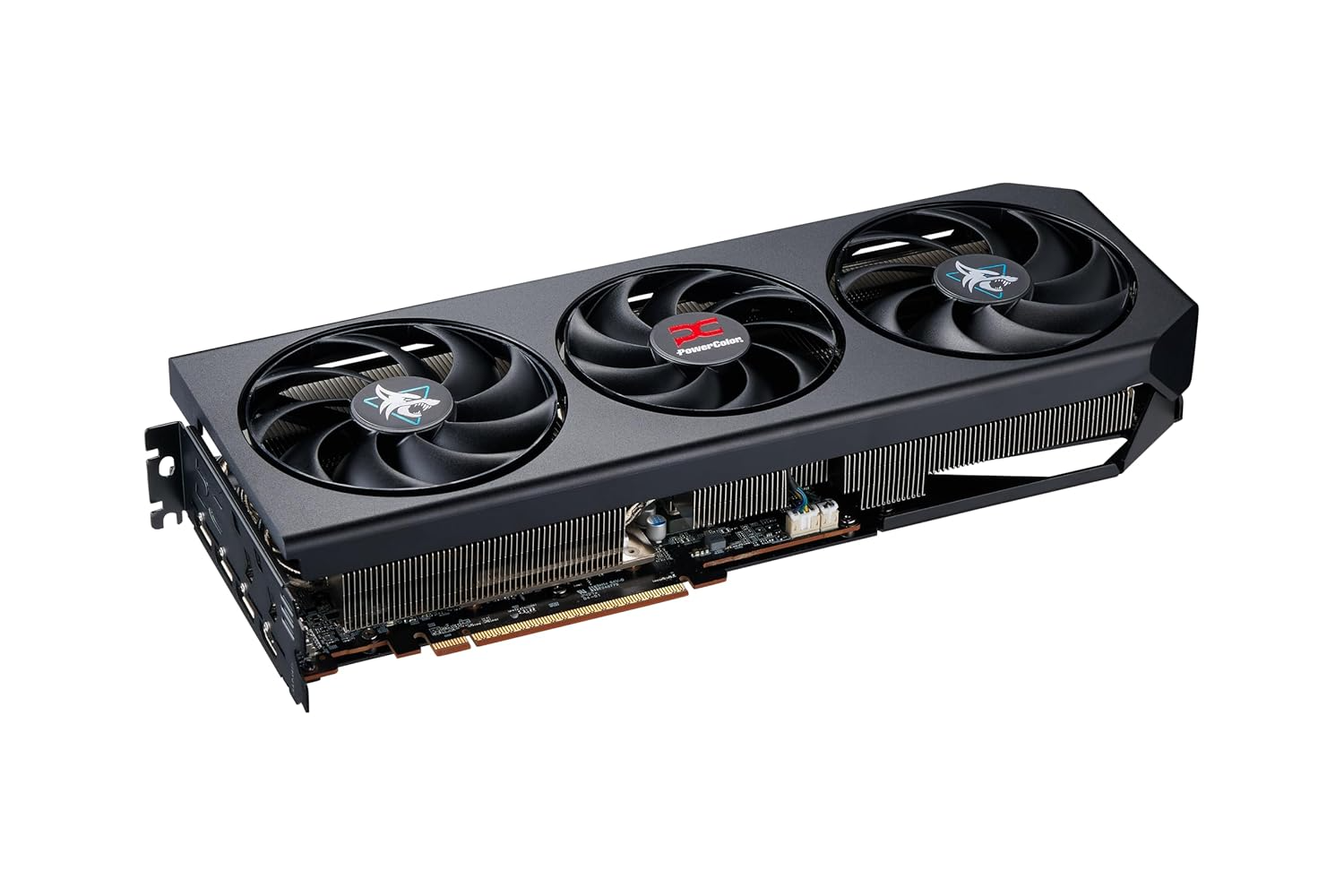 Foto 4 | Tvideo Power Color Hellhound Black Rx9070xt Amd Oc 16gb Gdrr6 Hdmi Dp Rx9070xt 16g-l/ Oc