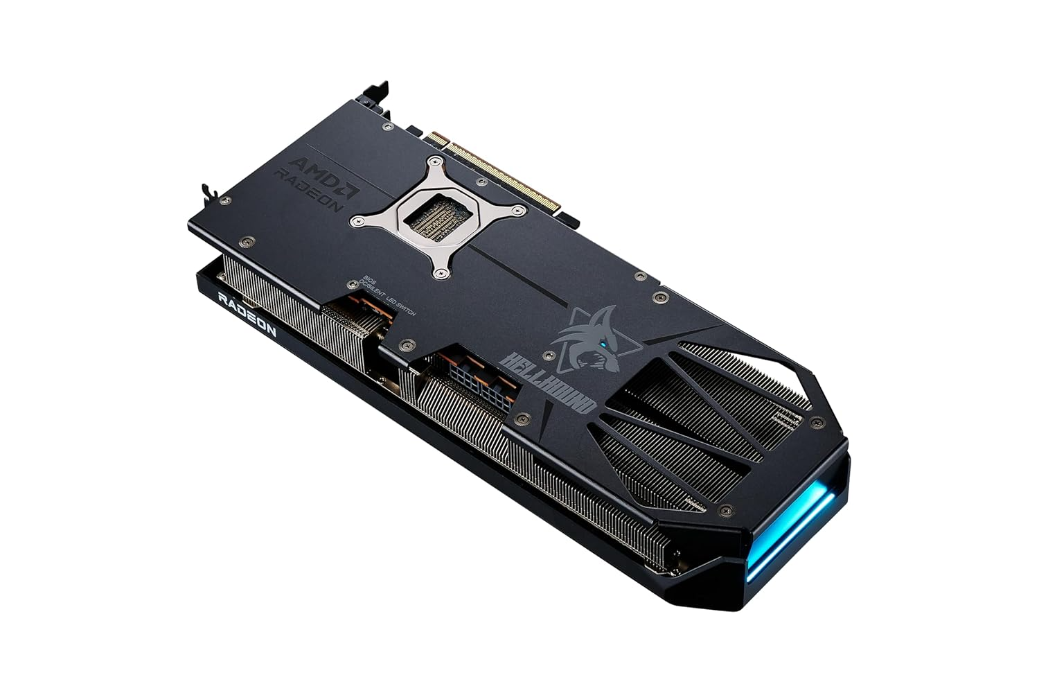 Foto 7 | Tvideo Power Color Hellhound Black Rx9070xt Amd Oc 16gb Gdrr6 Hdmi Dp Rx9070xt 16g-l/ Oc