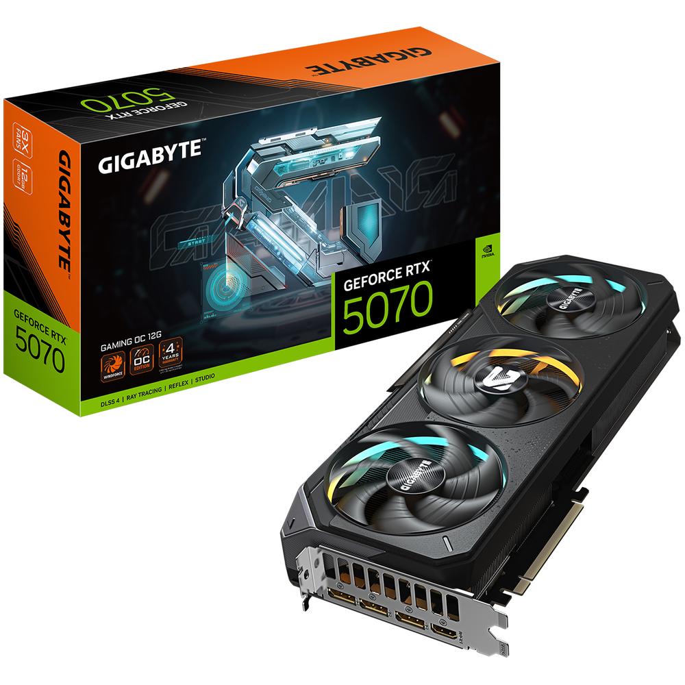 Tarjeta De Video Gigabyte Geforce Rtx 5070 Gaming Oc 12gb Gddr7 Rgb