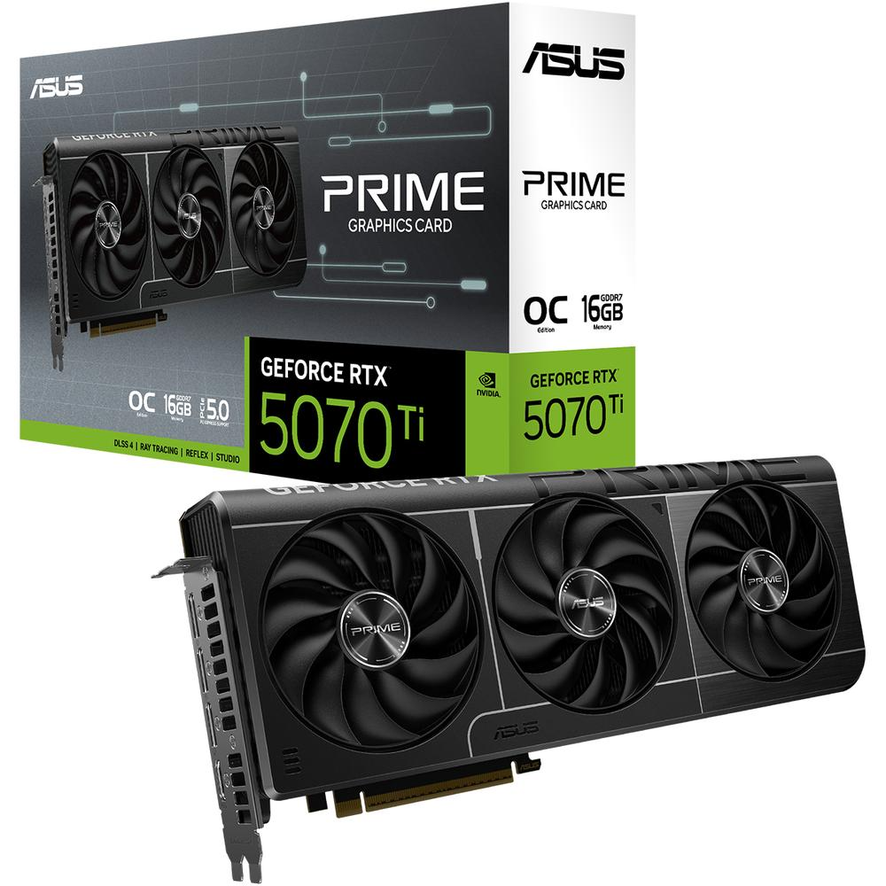 Tvideo Asus Prime Rtx5070 Ti Oc 16gb Gdrr7 Hdmi Prime-rtx5070ti-o16gb 90yv0mf0-m0aa00
