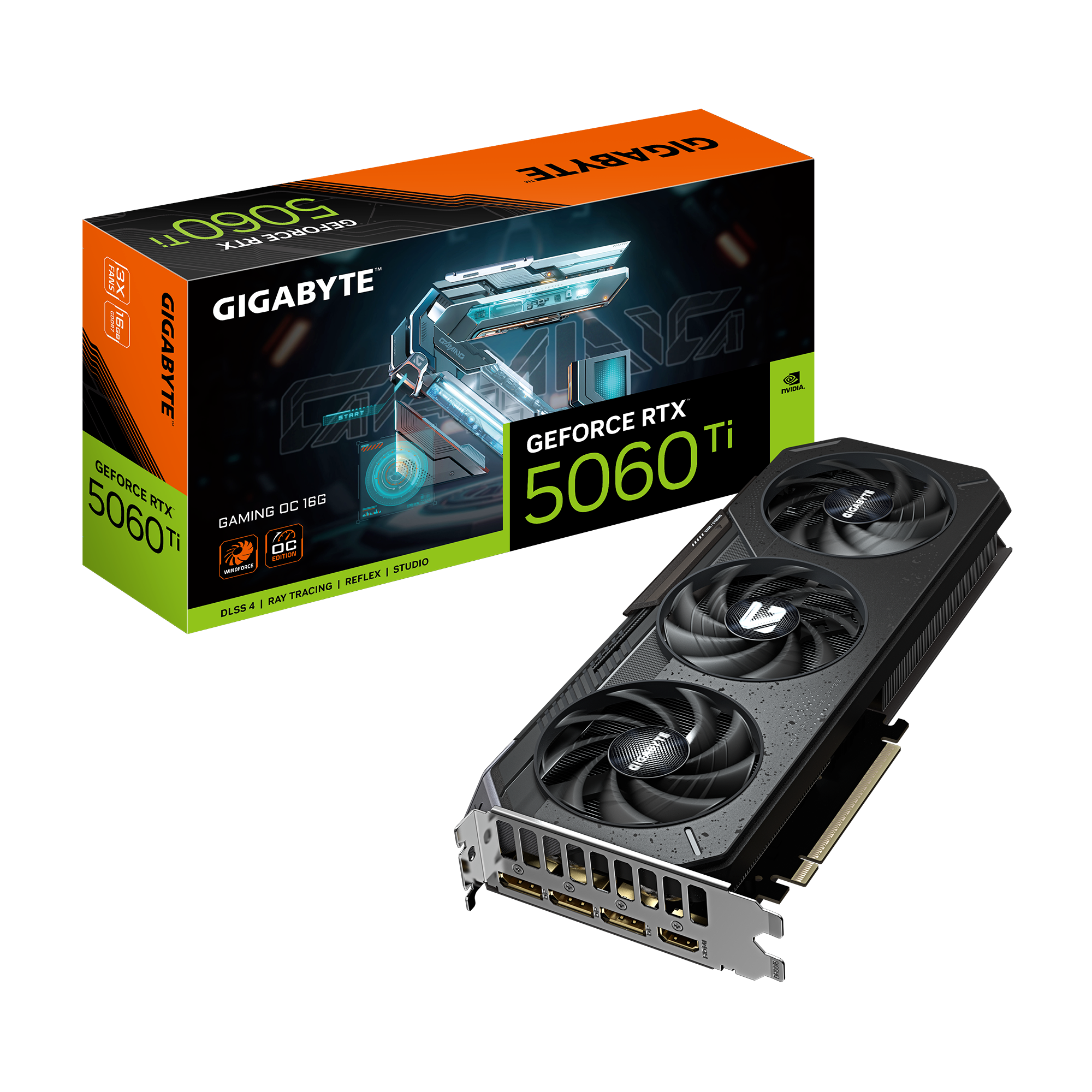 Foto 2 pulgar | Tvideo Gigabyte Rtx 5060 Ti Gaming Oc 16g 128bit Gdrr7 Gv-n506tgaming Oc-16gd