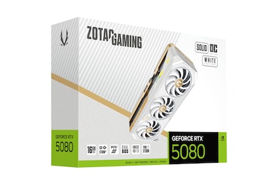 Foto 1 | Tarjeta De Video Zotac Gaming Geforce Rtx 5080 Solid Oc Withe Edition 16gb Ddr7 256 Bits Blanco