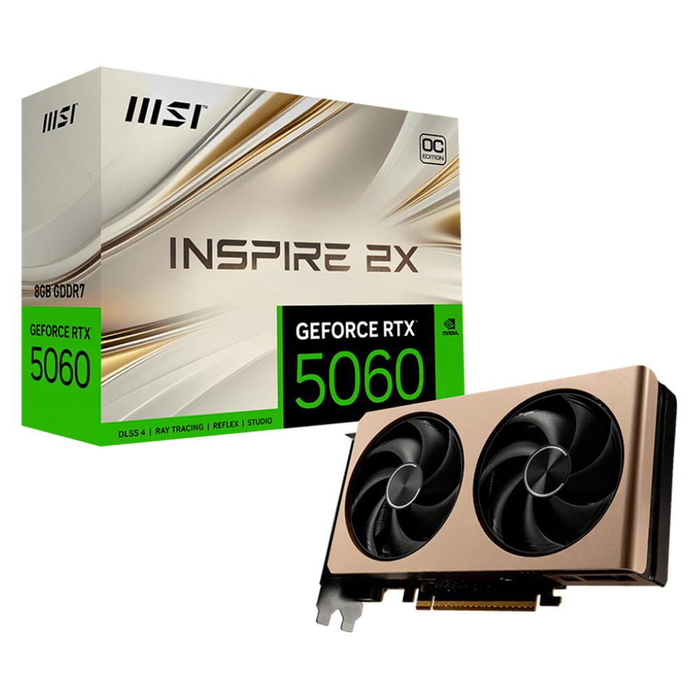 Foto 2 pulgar | Tarjeta De Video Msi Geforce Rtx 5060 8g Inspire 2x Oc 8gb Gddr7 G506-8i2c