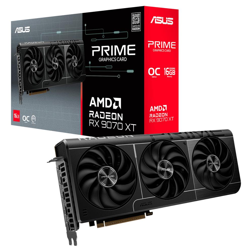 Foto 2 pulgar | Tarjeta De Video Asus Prime Radeon Rx 9070 Xt Oc Edition 16gb Gddr6 Prime-rx9070xt-o16g