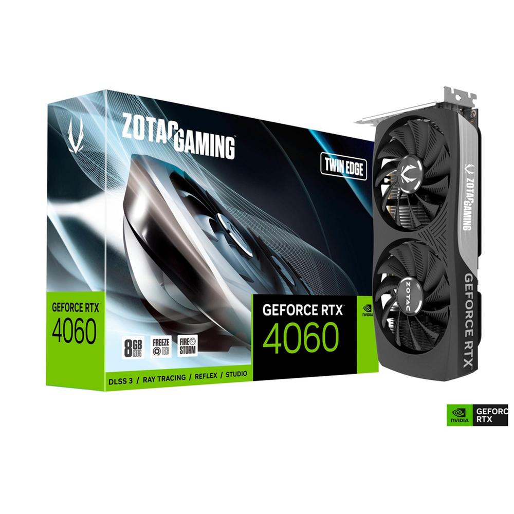 Tarjeta De Video Zotac Gaming Geforce Rtx 4060 Twin Edge 8gb Gddr6 Zt-d40600e-10m