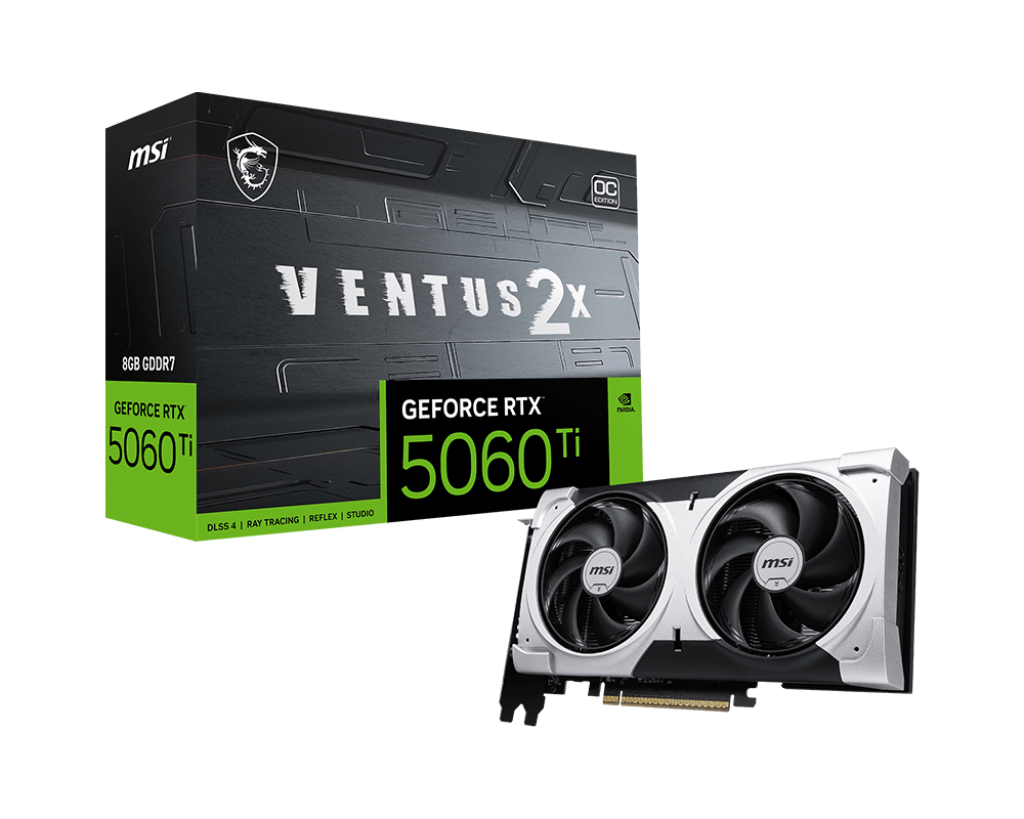 Foto 2 pulgar | Tvideo Msi Rtx 5060 Ti Ventus 2x Plus Oc 8gb Gddr7 Hdmi Dp Rtx 5060 Ti 8g Ventus 2x Oc Plus