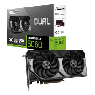 Foto 1 | Tvideo Asus Dual Rtx 5060 8gb Oc Gddr7 Hdmi Dp Dual-rtx5060-o8g 90yv0n12-m0aa00