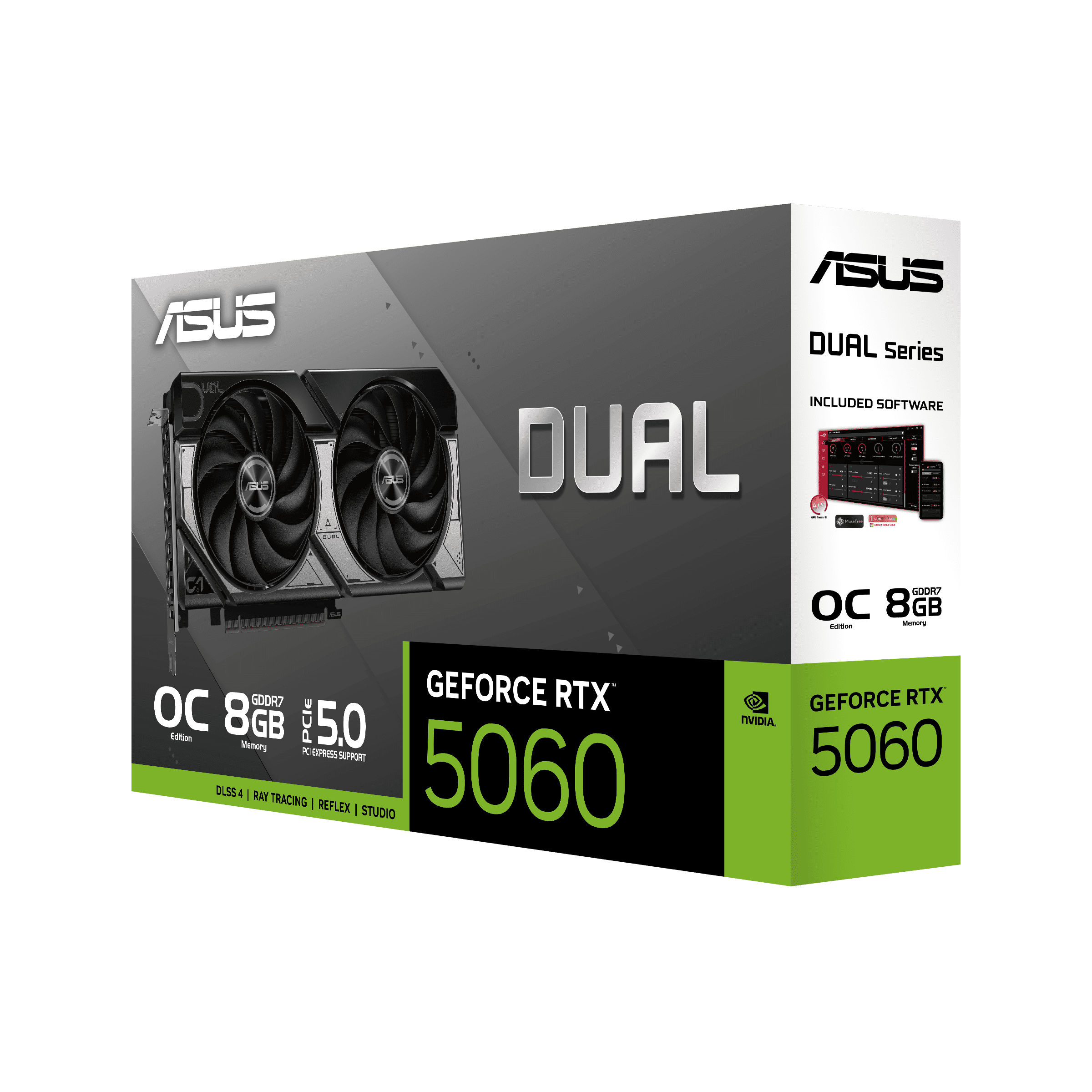 Foto 8 | Tvideo Asus Dual Rtx 5060 8gb Oc Gddr7 Hdmi Dp Dual-rtx5060-o8g 90yv0n12-m0aa00