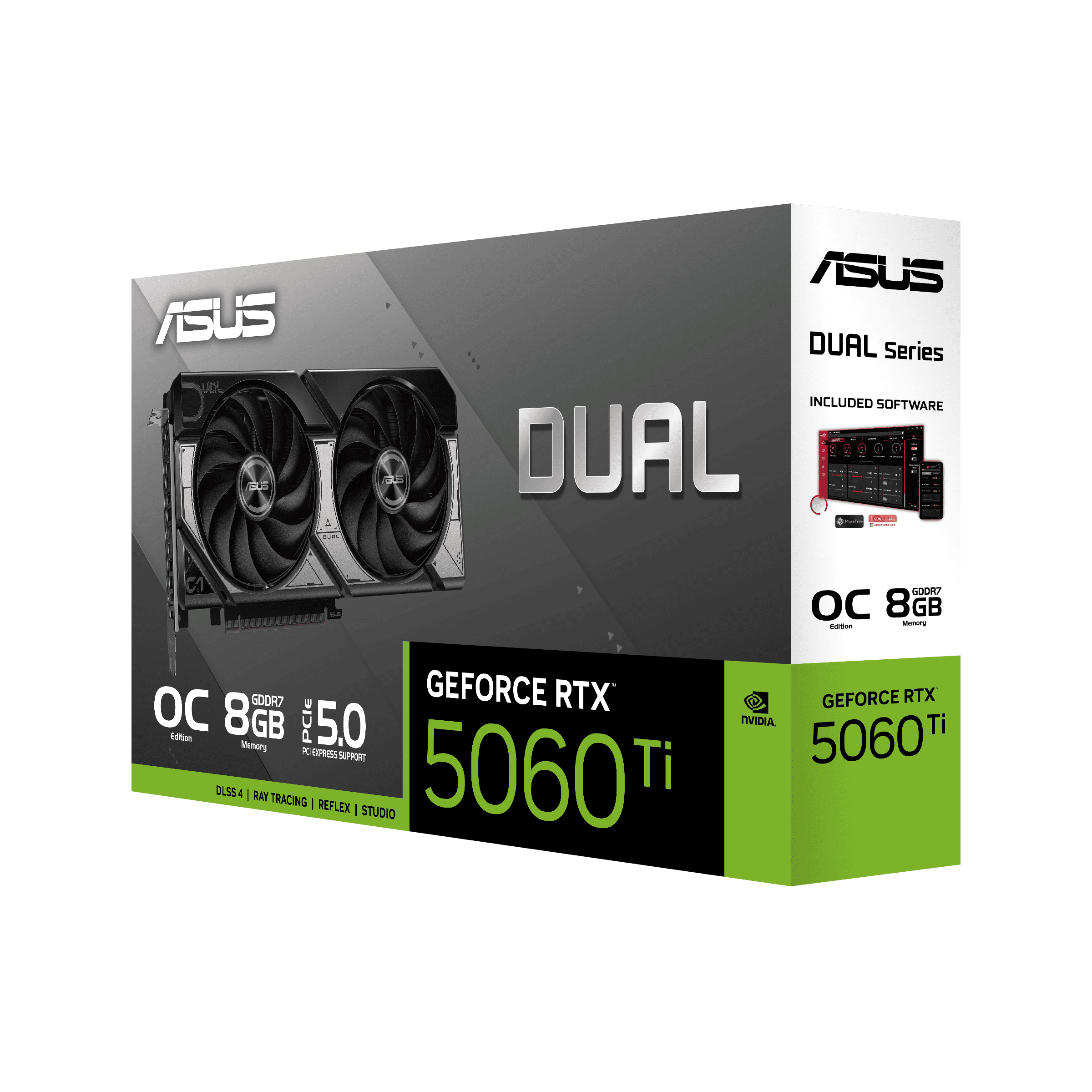 Foto 9 pulgar | Tvideo Asus Dual Rtx 5060 Ti 8gb Oc Gddr7 Hdmi Dp Dual-rtx5060ti-o8g 90yv0mp2-m0aa00