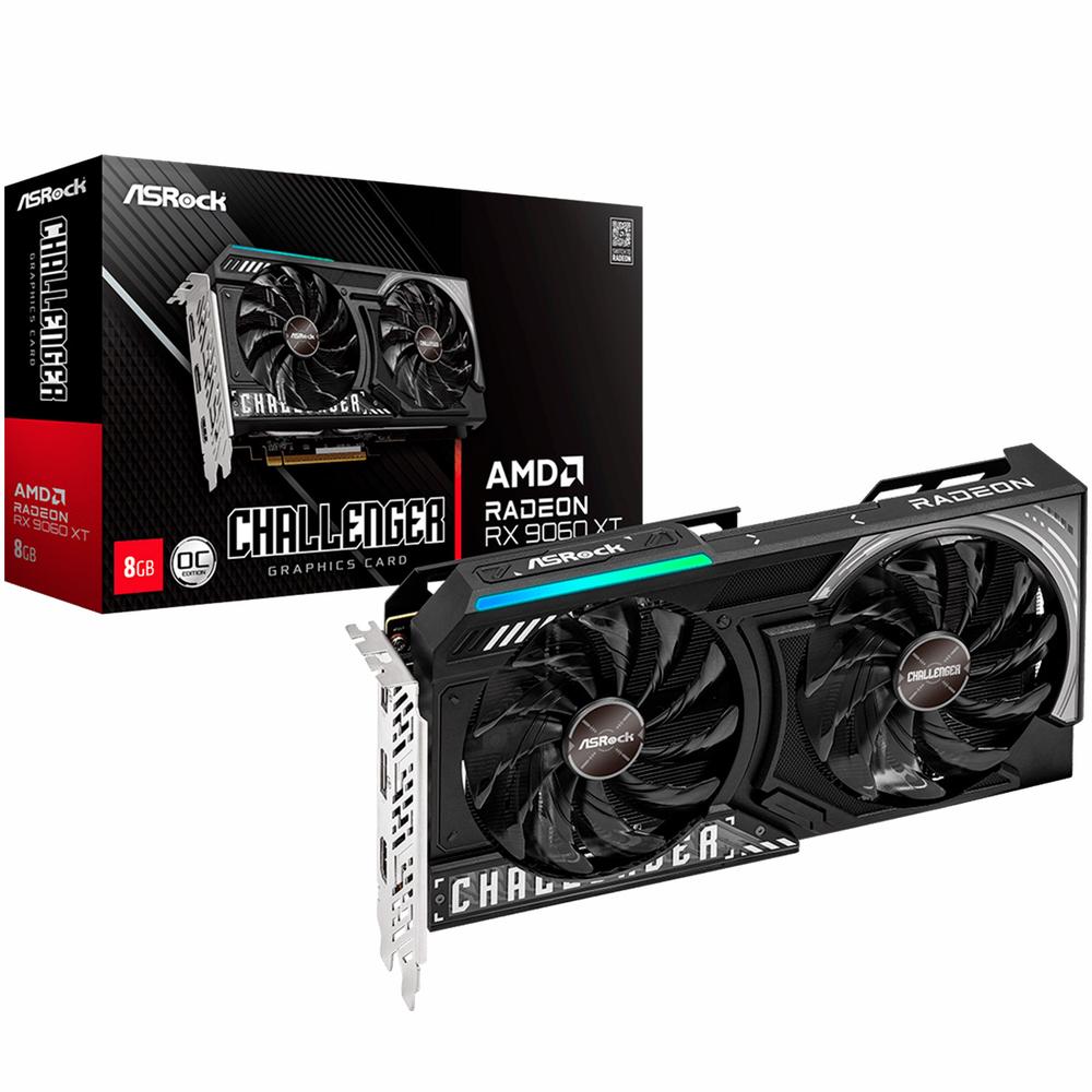 Foto 2 pulgar | Tarjeta De Video Asrock Radeon Rx 9060 Xt Challenger Oc 8gb Gddr6 Rx9060xt Cl 8go