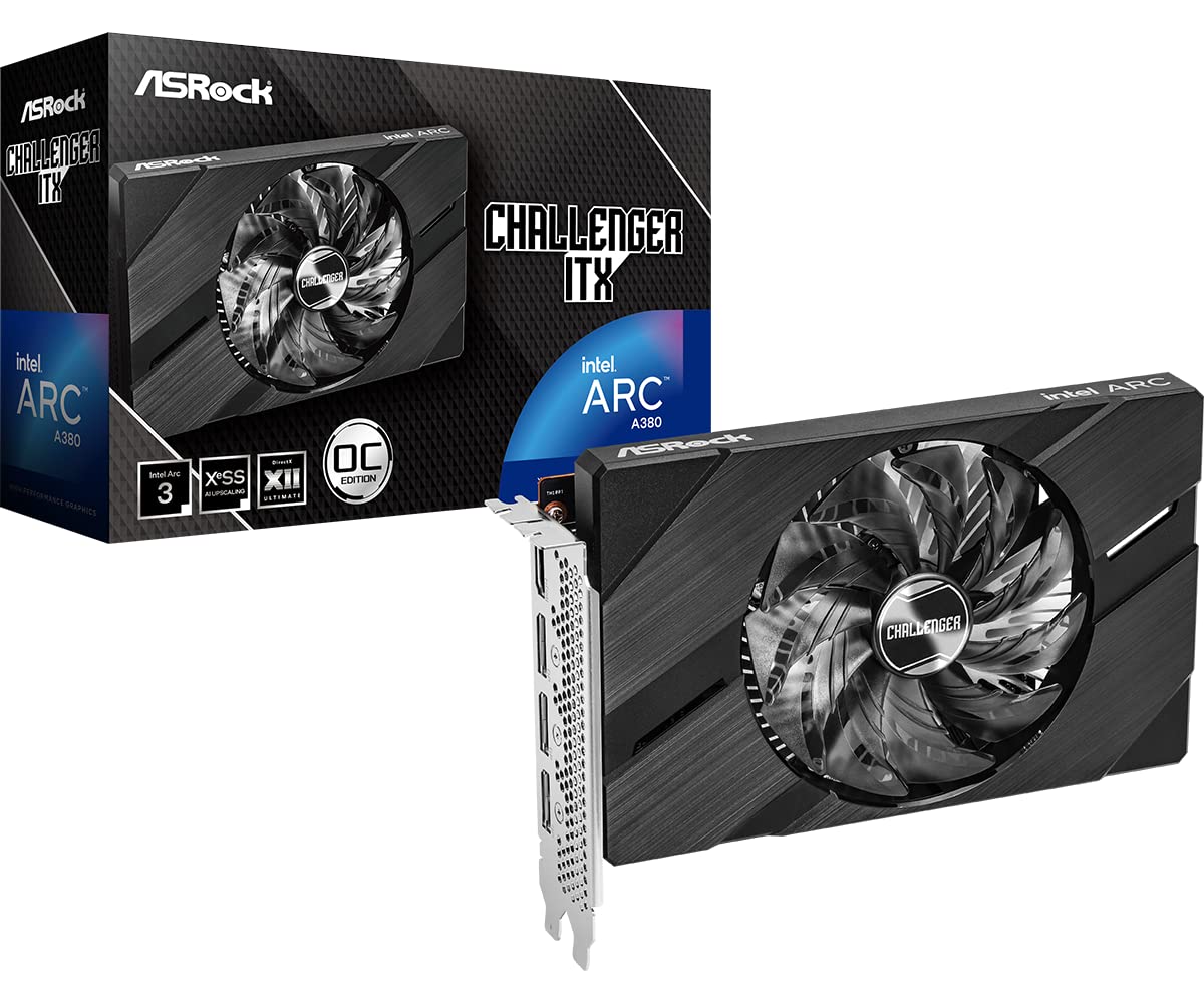 Foto 2 pulgar | Tarjeta Gráfica Asrock Intel Arc A380 Challenger Itx 6gb Gddr6 - Venta Internacional.
