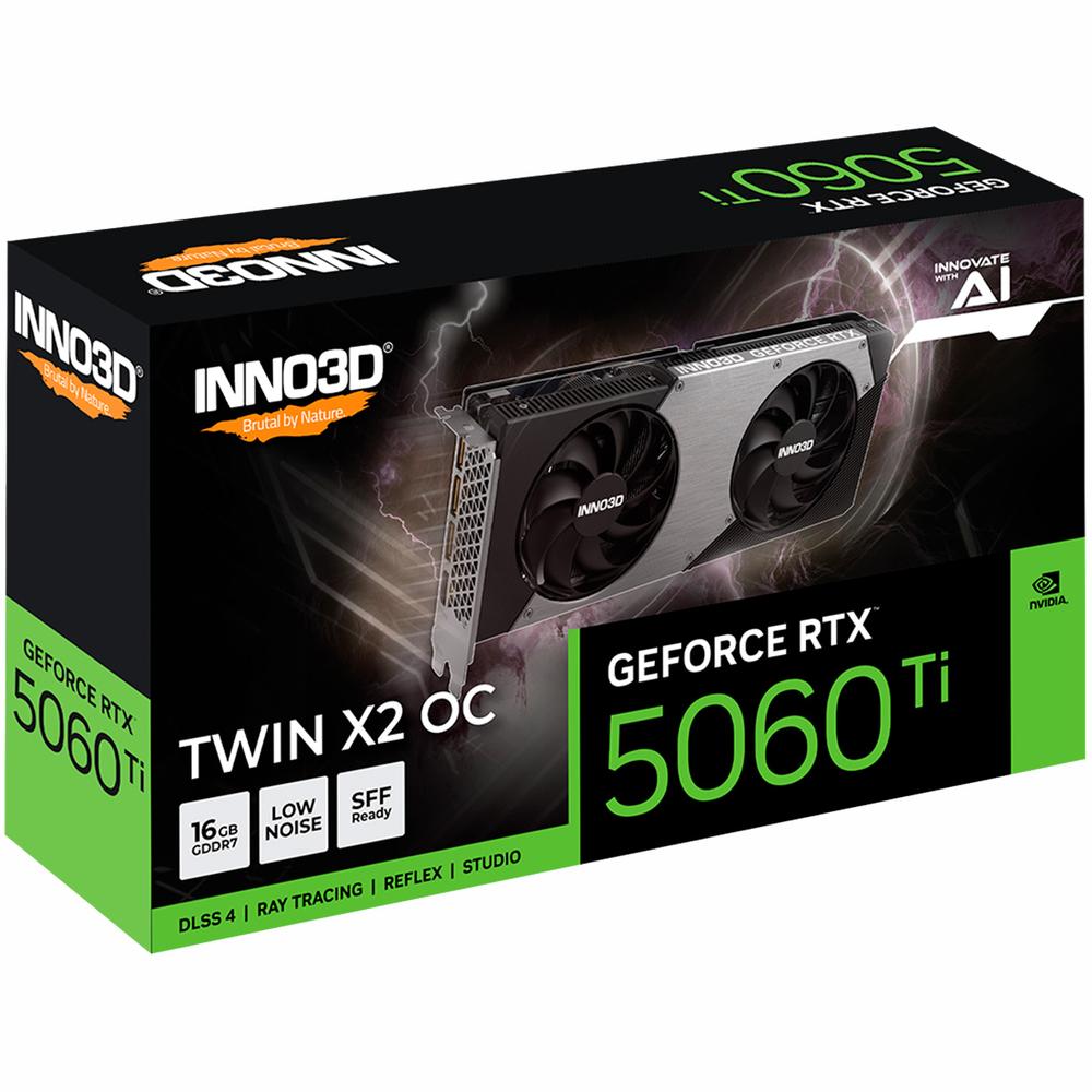 Foto 6 pulgar | Tarjeta De Video Inno3d Geforce Rtx 5060 Ti Twin X2 Oc 16gb Gddr7 N506t2-16d7x-191073n