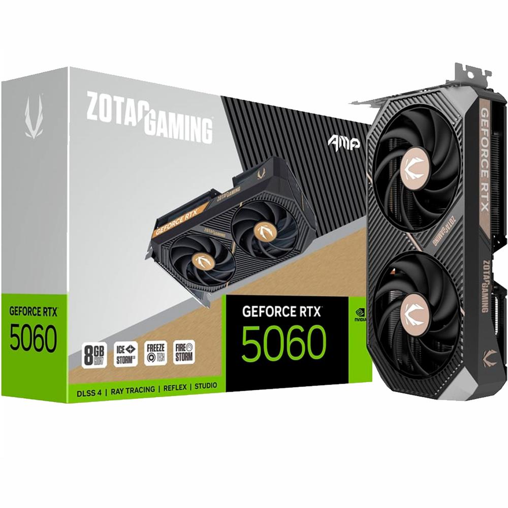 Foto 2 pulgar | Tarjeta De Video Zotac Gaming Geforce Rtx 5060 Amp 8gb Gddr7 Zt-b50600f-10m