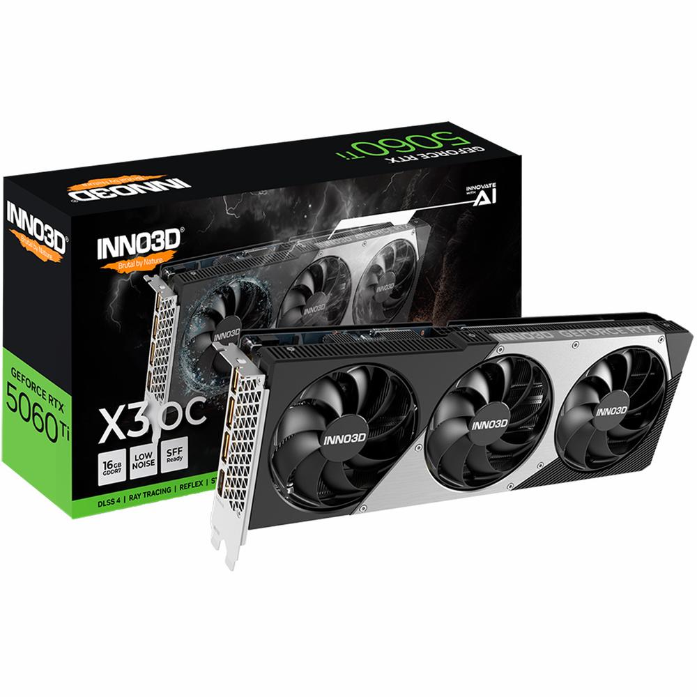 Foto 2 pulgar | Tarjeta De Video Inno3d Geforce Rtx 5060 Ti X3 Oc 16gb Gddr7 N506t3-16d7x-191073l