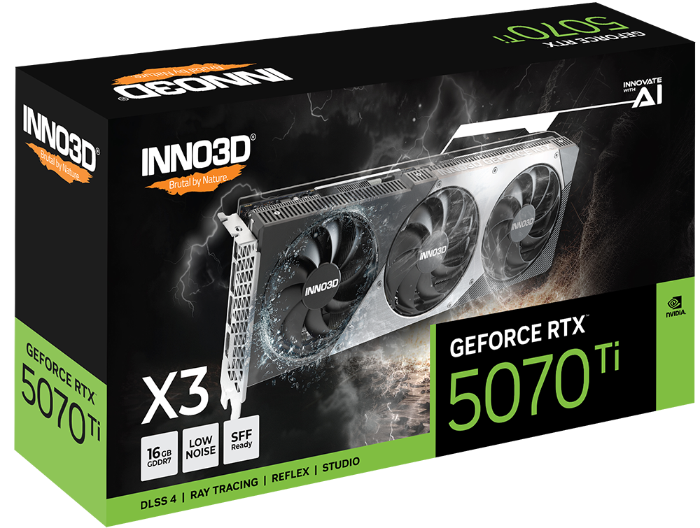Foto 4 pulgar | Tvideo Inno3d Rtx 5070 Ti X3 Oc 16gb Gddr7 Hdmi Dp N507t3-16d7x-176068n