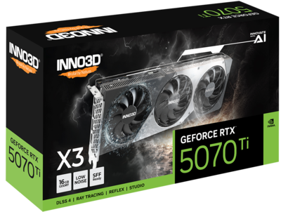 Foto 3 | Tvideo Inno3d Rtx 5070 Ti X3 Oc 16gb Gddr7 Hdmi Dp N507t3-16d7x-176068n