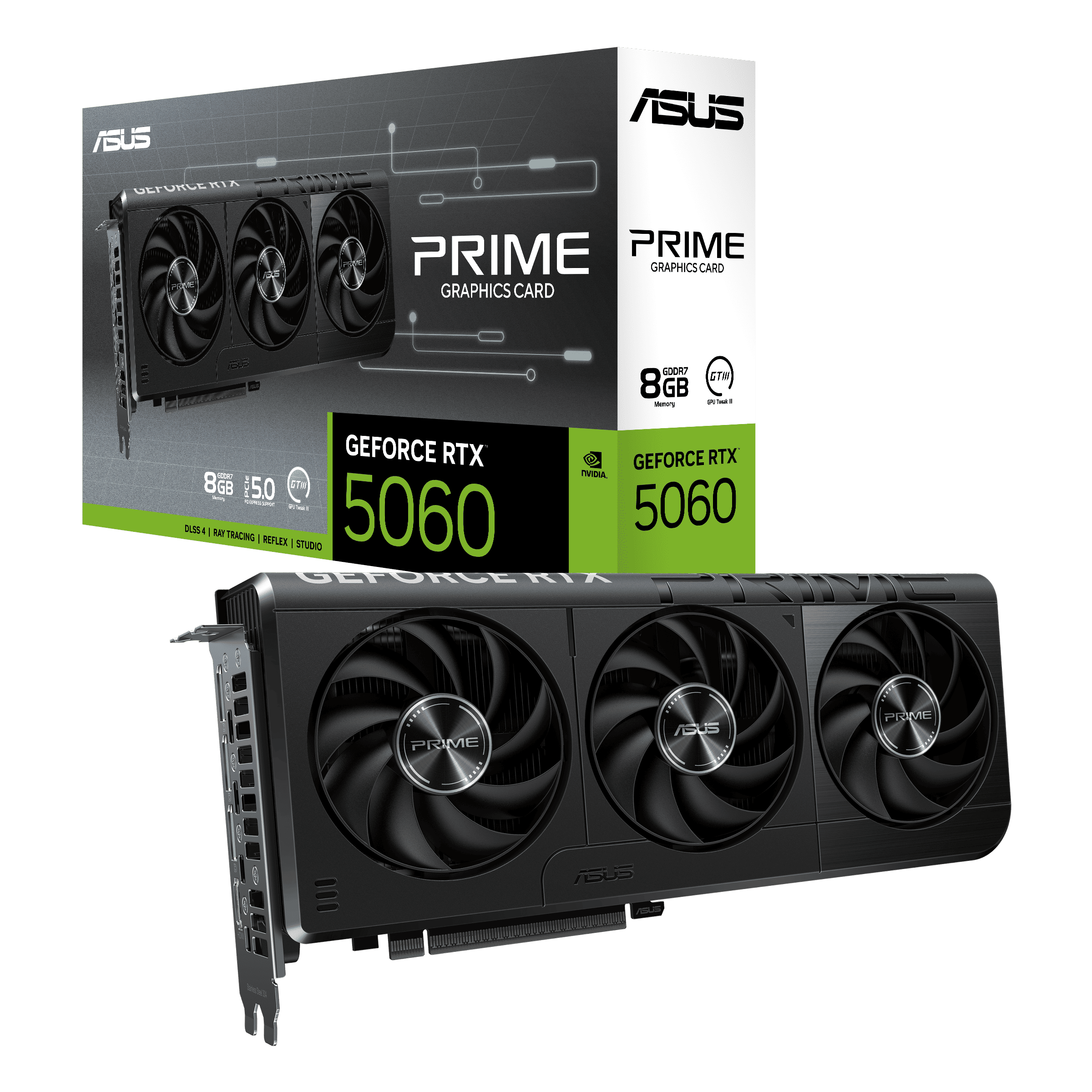 Foto 2 pulgar | Tvideo Asus Prime Prime Rtx 5060 8gb Gddr7 Hdmi Dp Prime-rtx5060-8g 90yv0n11-mvaa00