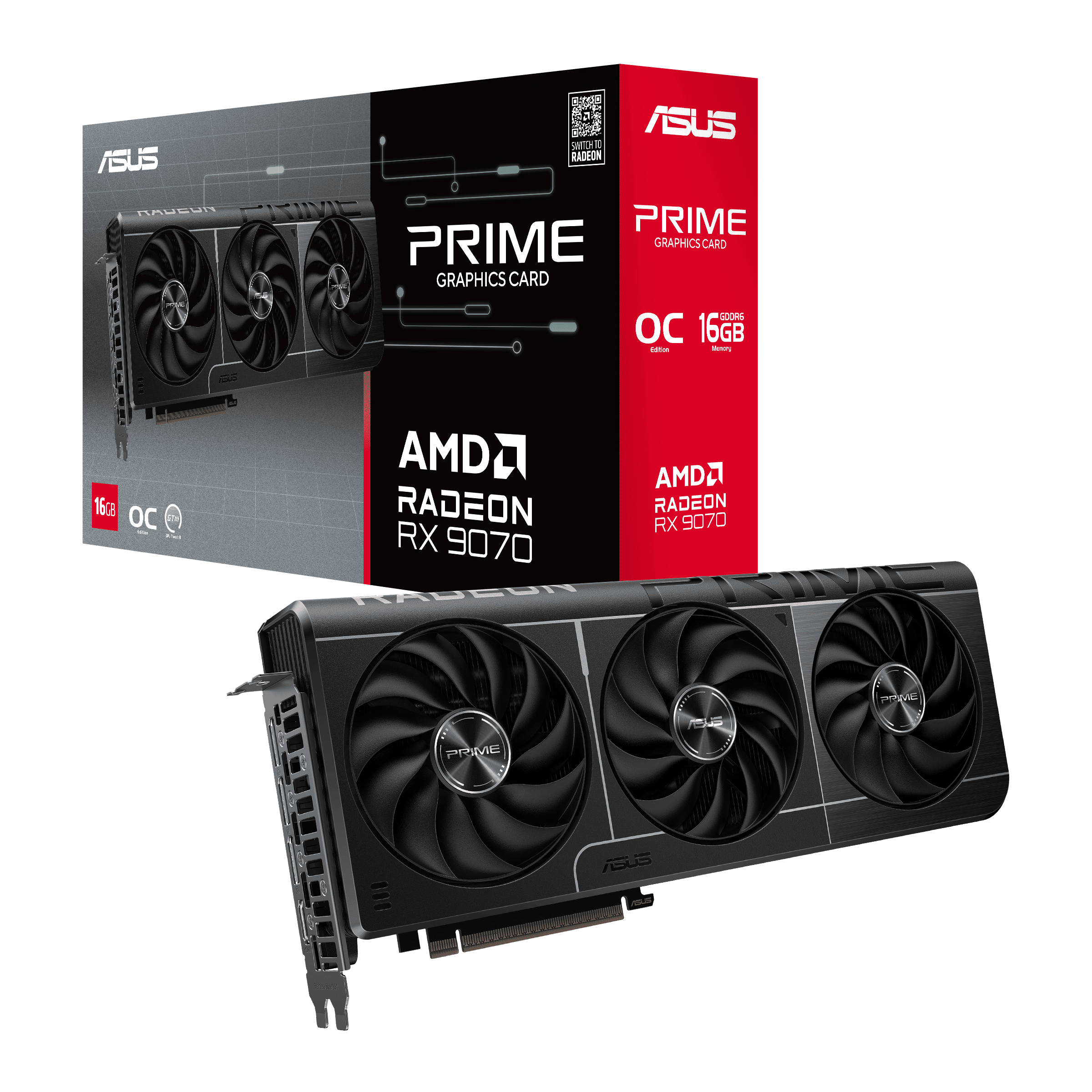 Foto 2 pulgar | Tarjeta De Video Radeon Rx9070 16gb Gddr6 Asus Prime 90yv0li1-m0aa00