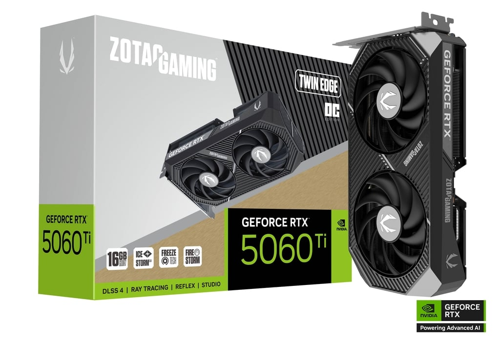 Foto 2 pulgar | Tarjeta De Video Nvidia Rtx5060ti 16gb Gddr7 Zotac Twin Edge Oc Zt-b50620h-10m