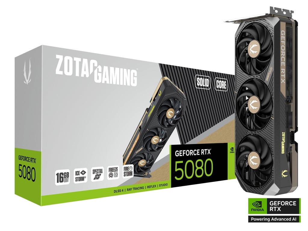 Foto 2 pulgar | Tarjeta De Video Nvidia Rtx5080 Solid Zotac 16gb Gddr7 Zt-b50800d2-10p