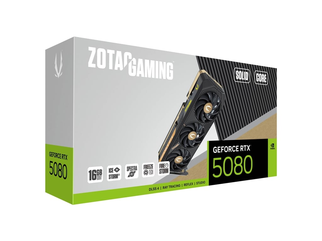 Foto 9 pulgar | Tarjeta De Video Nvidia Rtx5080 Solid Zotac 16gb Gddr7 Zt-b50800d2-10p