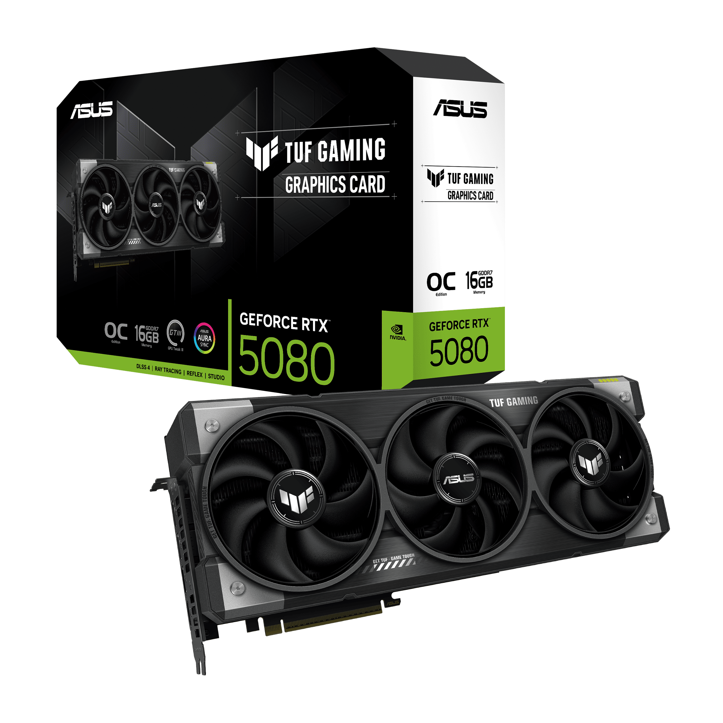 Foto 2 pulgar | Tarjeta De Video Nvidia Tuf-rtx5080-o16g-gaming Oc Asus 16gb Gddr7 90yv0m30-m0aa00