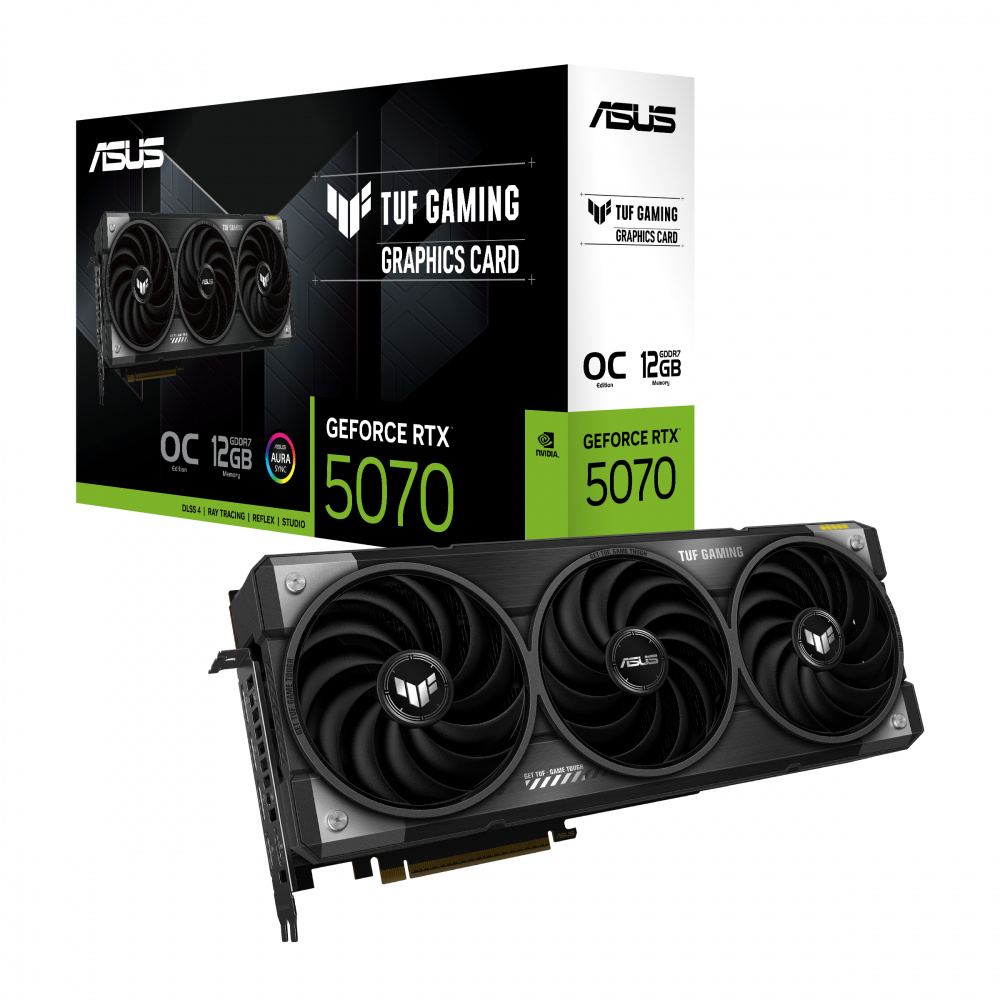 Foto 2 pulgar | Tarjeta De Video Nvidia Tuf-rtx5070-o12g-gaming Oc Asus 12gb Gddr7 90yv0lz0-m0aa00